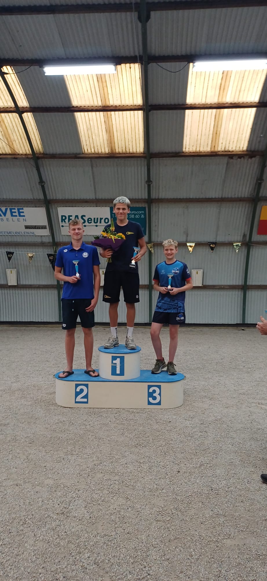 Thijs van kints bij het openwater zwemmen
